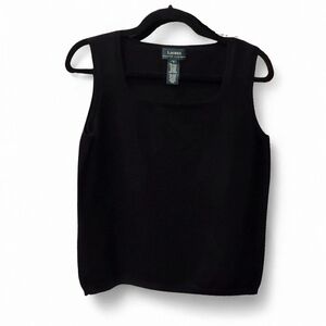 Lauren Ralph Lauren Classic Black Knit Tank Top